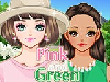 Pink and Green